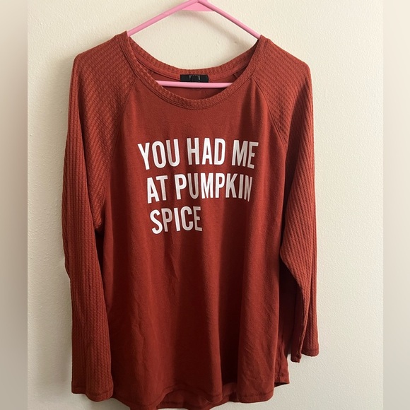 You Had Me At Pumpkin Spice Long Sleeve - Picture 2 of 7